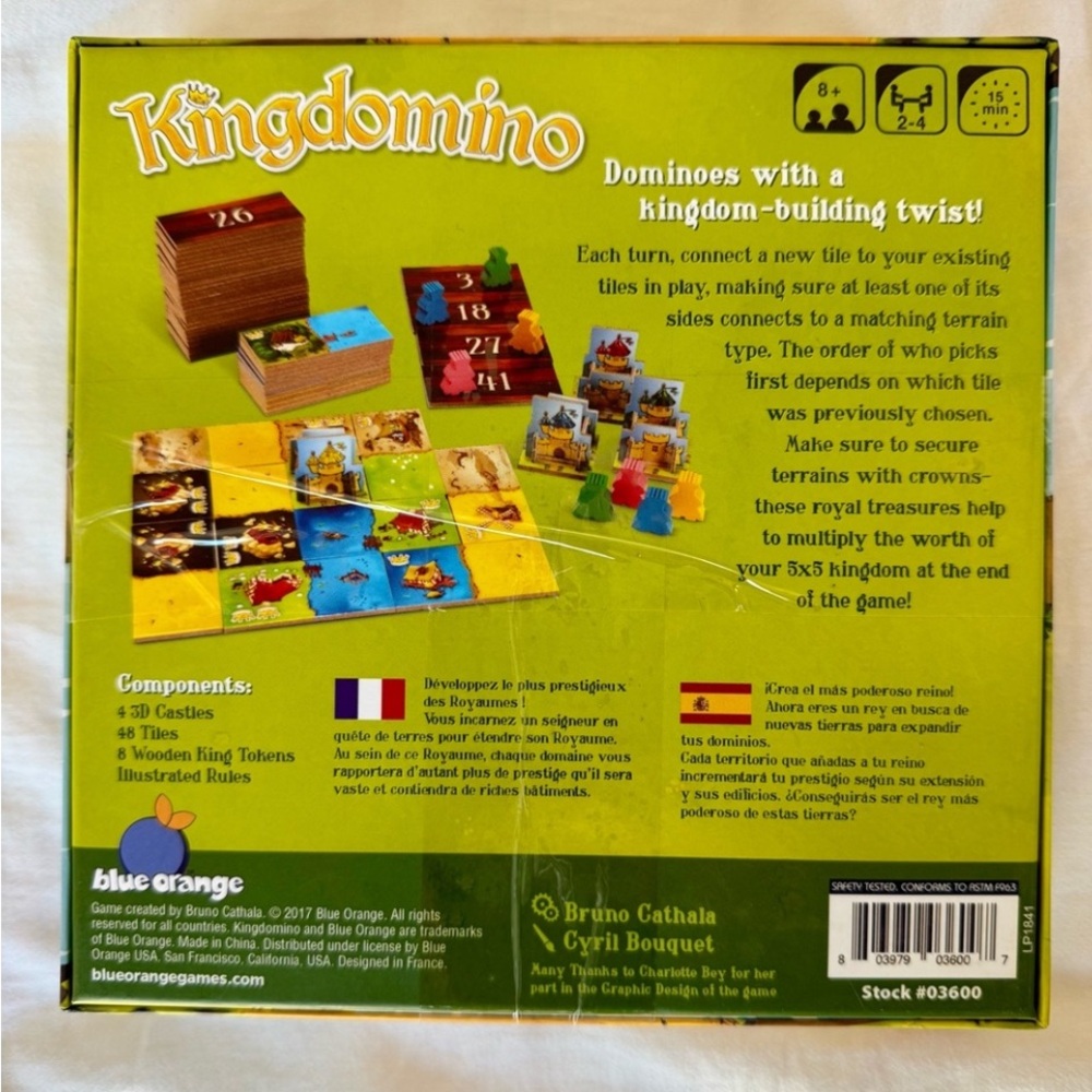 King and Queen Domino Board Game- Family Fun for Ages 8+ - Picture 3 of 7